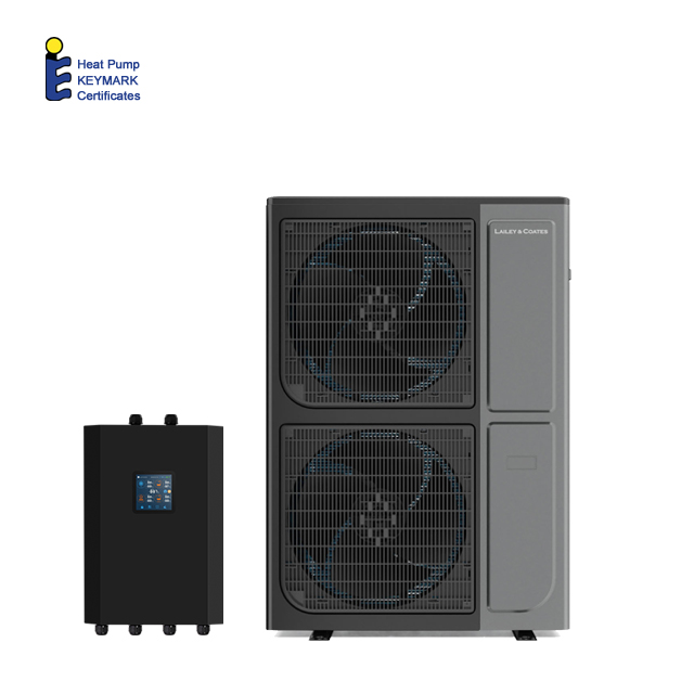 CE-certifierad utomhusmonoblock låg omgivningsvärmepump för för radiatorer